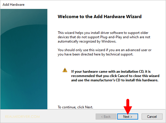 Add Hardware Wizard