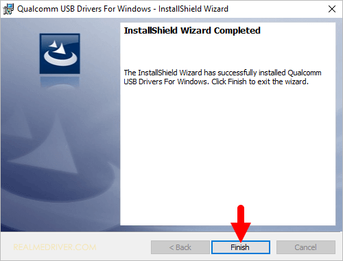 Qualcomm Driver Install Finish