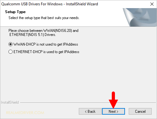 Qualcomm Driver Setup Type