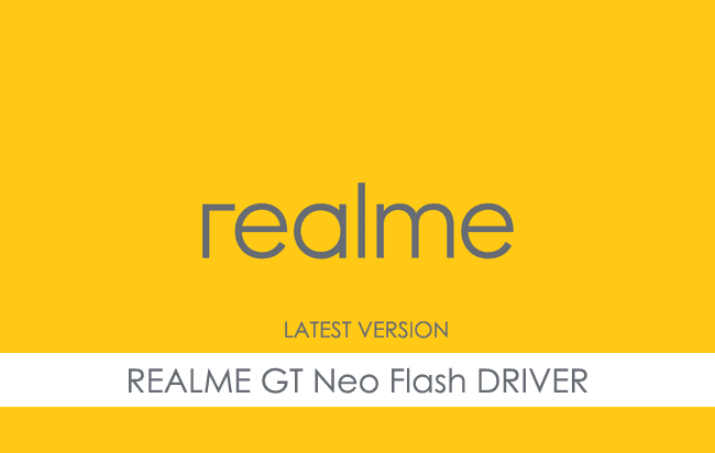 Realme GT Neo Flash USB Driver